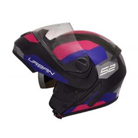 Capacete Peels U-RB2 Sync 2 Rosa e Azul Fosco